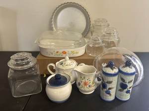 lot 11 image: Corning ware, Iron stone and more