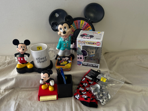 lot 46 image: Mickey Mouse Collectibles, Funko and office decor