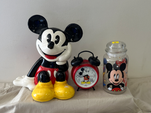 lot 47 image: Disney Cookie Jars and clock