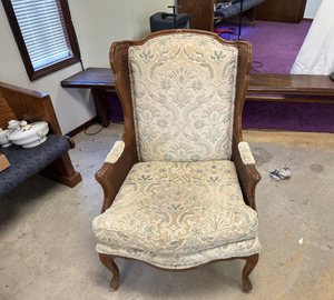lot 71 image: Wing back chair