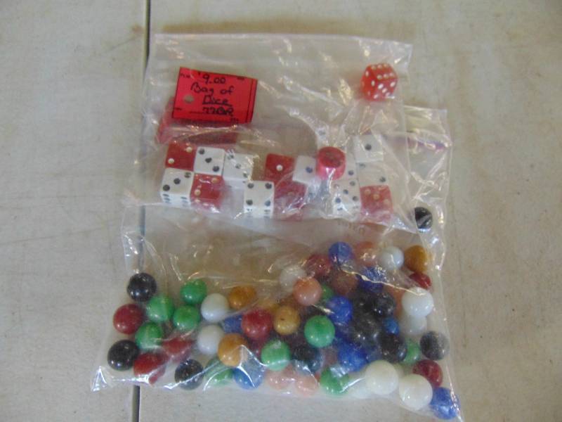 lot 3145 image: Marbles and Dice