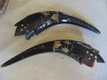 Pair of Horns -Engraved