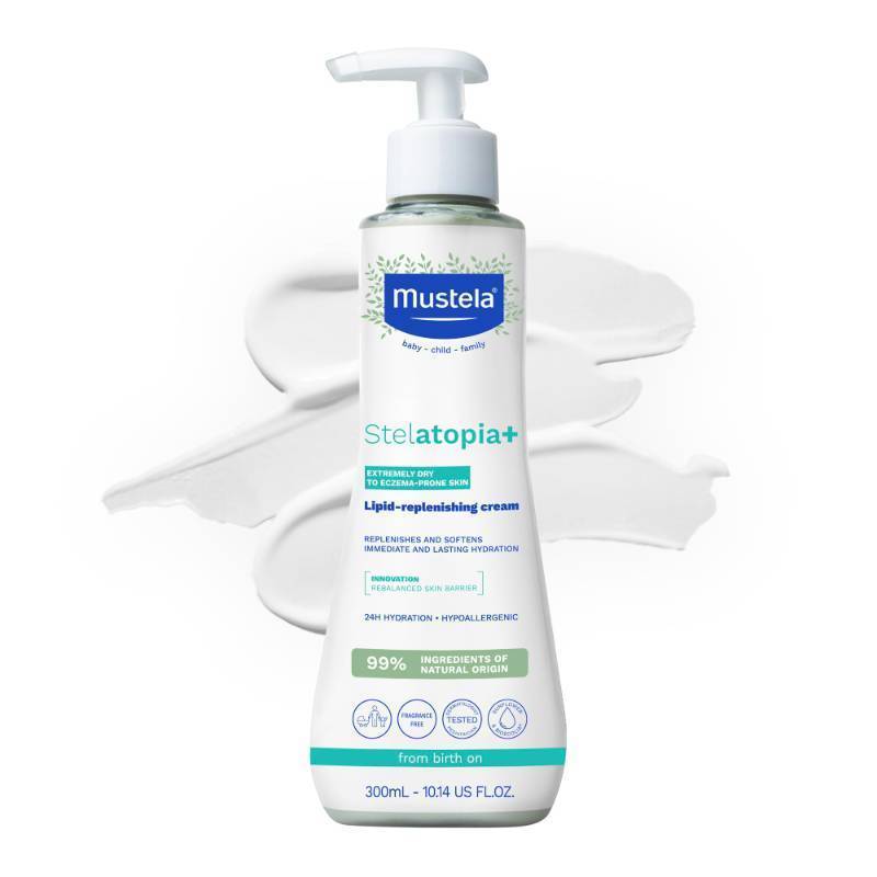 lot 59582 image: Mustela Stelatopia Lipid-Replenishing Cream, Various Sizes - Retail $33