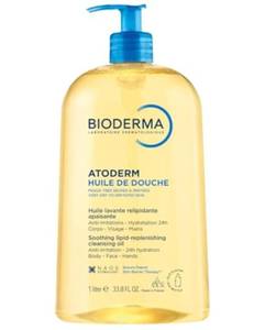 lot 29654 image: Bioderma Atoderm Shower Oil, Cleansing Oil For Face & Body, Nourishing Cleansing Oil For Dry to Atopic Sensitive Skin For Softer & Smooth Skin, BROKEN PUMP.  - Retail $34