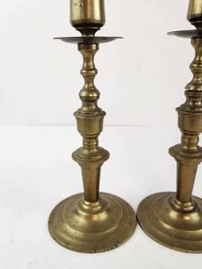 Pair of Vintage Brass Candlestick Holders 7.5"