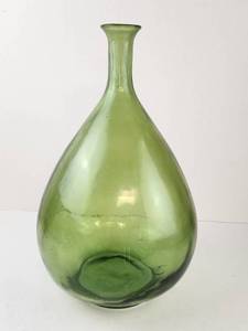lot 114 image: Green Glass Bottle Narrow Neck Vessel