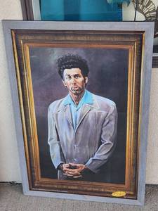 lot 130 image: Seinfeld Kramer Print Framed