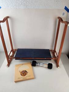 lot 266 image: CAP 3 lb Coated Dumbbell SDR-003 with Blogilates Slider Discs