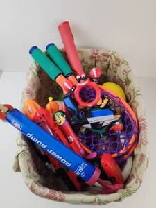 lot 273 image: Mixed Toy Lot Nerf Spalding Water Blasters and Squirt Toys