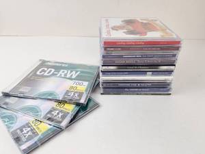 lot 275 image: Lot of Music CDs and 3 Memorex CD-RW 700MB 80 Minute 4x Discs
