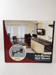 lot 277 image: SANUS Full-Motion TV Wall Mount for 15-37 in Flat-Panel TVs MF215-B1