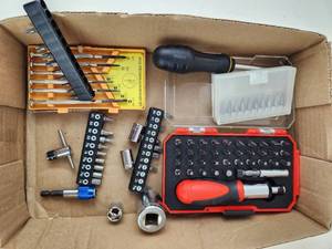 lot 311 image: Mixed Screwdriver Bit and Socket Lot with 6PCS Precision Screwdriver Set