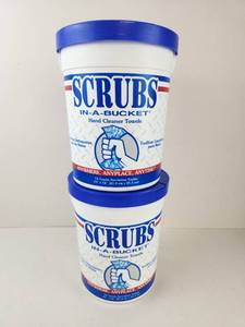 lot 327 image: Scrubs In-A-Bucket Hand Cleaner Towels Lot of 2