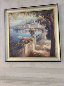 lot 1032 image: Framed wall decor 41x41