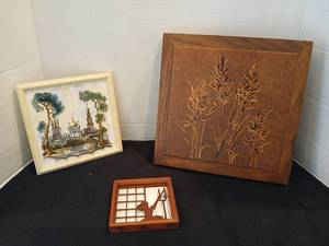 lot 1125 image: Orekhovo-Zuevskaya KhPM Painted Tile and more