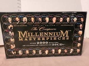 lot 1224 image: Millennium Masterpieces The Composers Classical Music 30 CD Box Set