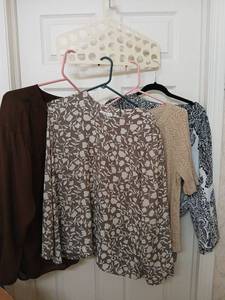lot 1512 image: Womens Tops Lot of 4 Talbolts and TanJay Sizes L, 1X, 16