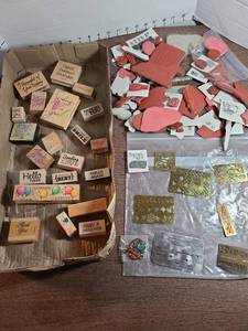 lot 3106 image: Rubber stamps and templates.