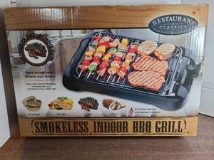 lot 3109 image: Restaurant Classics Smokeless Indoor BBQ Grill, NIB