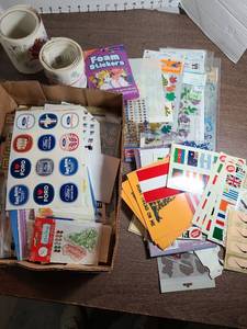lot 3123 image: Large lot of assorted stickers.