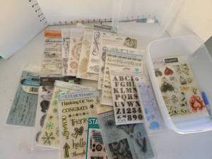 lot 3202 image: Fiskars Clear Stamps-Round of Applause