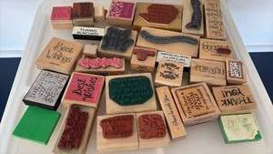 lot 3513 image: A few more stamps with container