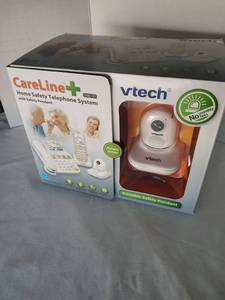 lot 3515 image: VTech CareLine Home Safety Telephone System with Safety Pendant SN6197 new in box