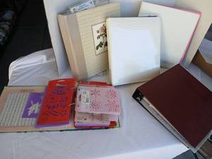 lot 3550 image: Assorted Scrapbook Stencil Lot Stencil Mania Journaling Genie Printworks