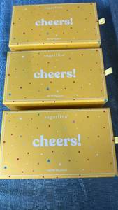 lot 2038 image: Sugarfina Cheers Candy Bento Box 2 Piece 6.4 oz Lot of 3