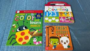 lot 2079 image: Scholastic Activity Book Lot Insects Write-and-Wipe Counting Treat Street