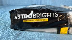 lot 2088 image: Astrobrights 8.5 x 11 110 lb Index Cardstock 235 Sheets T1351
