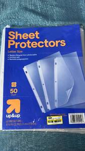 lot 2089 image: up&up Sheet Protectors Letter Size 8-12 x 11 in 50 Count