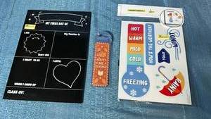 lot 2097 image: Whiteboard Magnet Sheets Weather Set with My First Day Of  Board and Bookmark