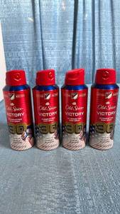 lot 3009 image: Old Spice Victory Aluminum Free Body Spray 4.5 oz 4 Pack MLS Limited Edition