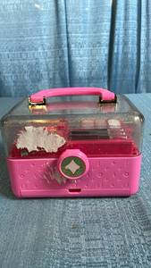 lot 3011 image: FAO Makeup Case Set with Eyeshadow, Lip Gloss, Blush and Highlighter