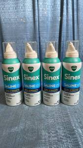 lot 3017 image: Vicks Sinex Ultra Fine Saline Nasal Mist Extra Strength 5.0 oz Lot of 4