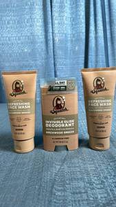 Dr. Squatch Birchwood Breeze Face Wash 4 fl oz x2 and Deodorant 2.65 oz