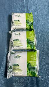 lot 3065 image: Simple Micellar Cleansing Wipes 20 Count Lot of 3