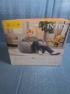 lot 8023 image: Intex Beanless Bag Chair 45 in x 45 in x 28 in 220 lb Max Capacity