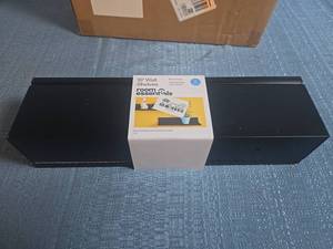 lot 8032 image: Room Essentials Wall Shelves 15 in Black 2 Pack