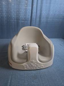 lot 8039 image: Bumbo Infant Floor Seat with Booster Seat Attachment, Ages 6-36 Months