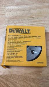 lot 112 image: DeWALT 5 125mm Random Orbit Palm Sander Pad DW4388 - Retail $30