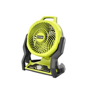lot 117 image: Ryobi ONE 7.5  3-Speed Remote Controlled Clip-On Tabletop Fans - Retail $70