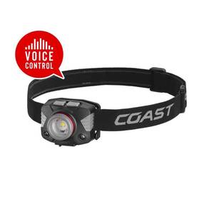 lot 134 image: FLX65R 700 Lumen Bilingual Voice Control Rechargeable LED Headlamp - Retail $40