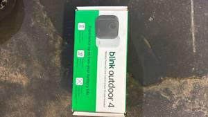 lot 166 image: blink Security Camera Battery Powered One Camera Sync Module Included Outdoor 4 - Retail $50