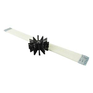 lot 173 image: 12 ft. Extendable Drill-Powered Duct Lint Brush Dryer Vent Cleaning Kit - Retail $30
