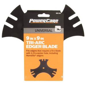 lot 209 image: 9 in x 9 in. Universal Tri-Arc Edger Blade with 12 in. Connection - Retail $15