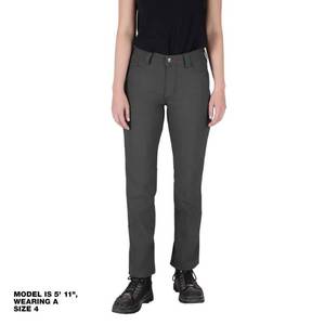 lot 237 image: Womens Size 8 Gray CottonPolyester Work Pants with 7 Pockets - Retail $60