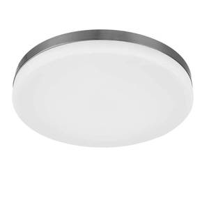 lot 258 image: Flexinstall LED 12 in. Brushed Nickel Edge to Edge Recessed Ceiling Light for Home with 5CCT  DuoBright Dimming - Retail $60
