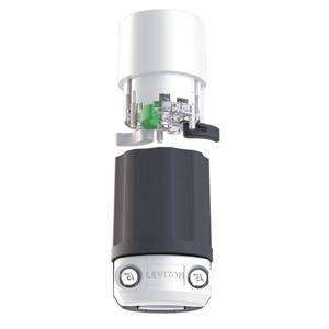 lot 268 image: Leviton 16SDF-22R Red 16 Series Female Cam-Type Detachable Plug Insulator Sleeve - Retail $28
